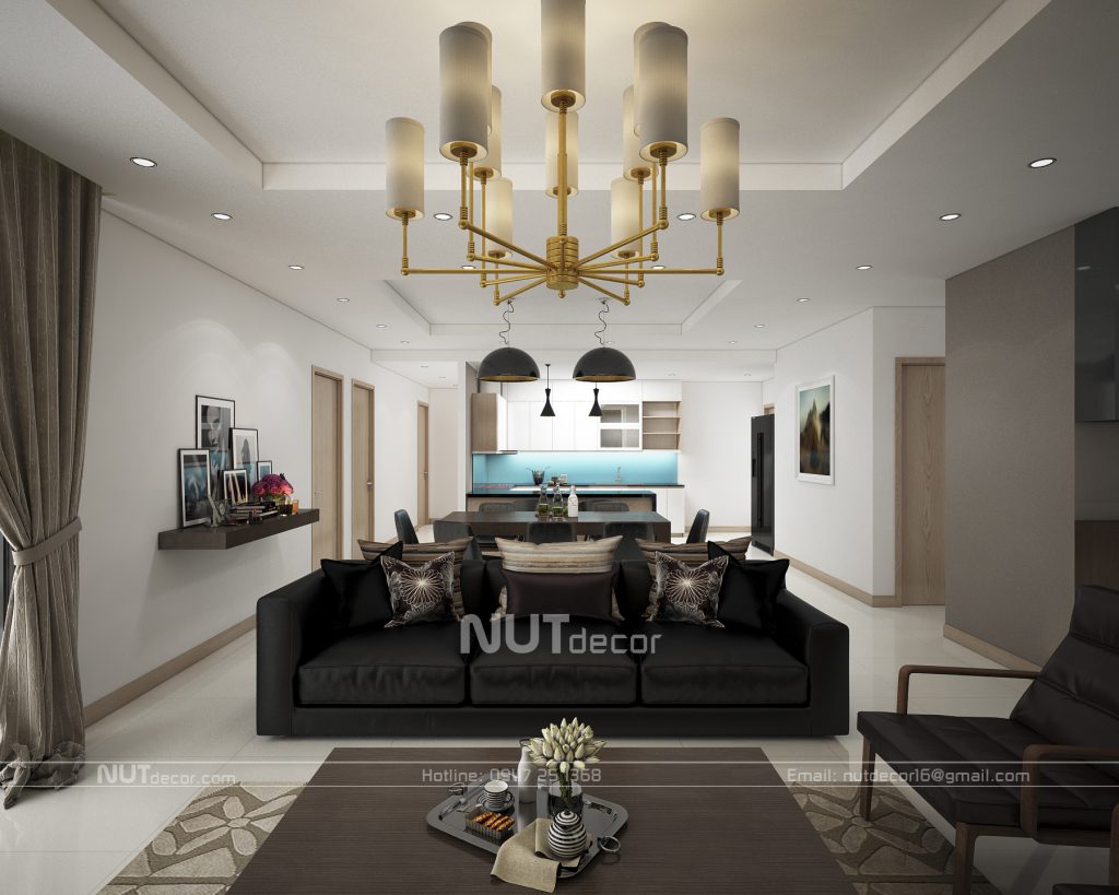 thiết kế nội thất căn hộ gold tower