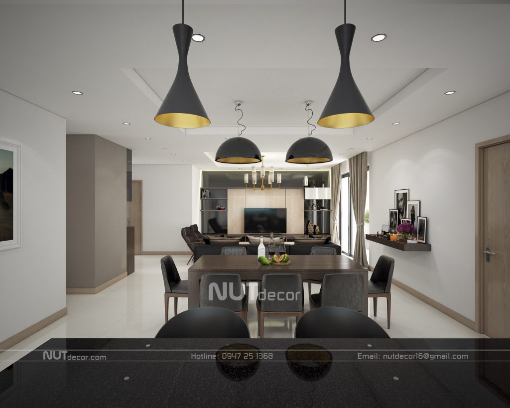 thiết kế nội thất căn hộ gold tower