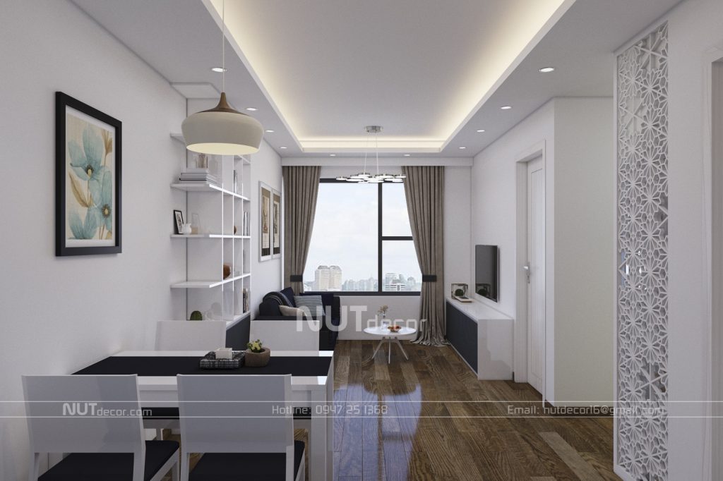 thiết kế nội thất căn hộ 2pn