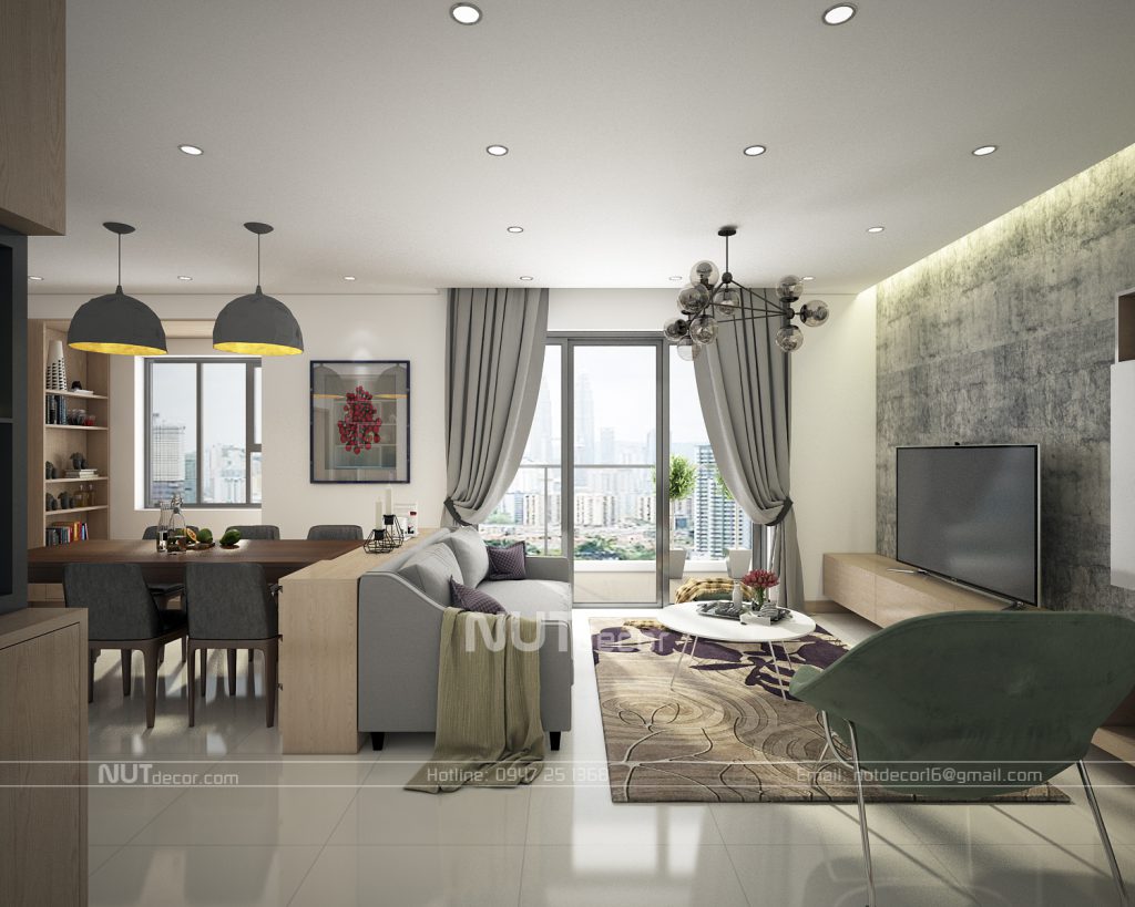 thiết kế nội thất căn hộ golden palm