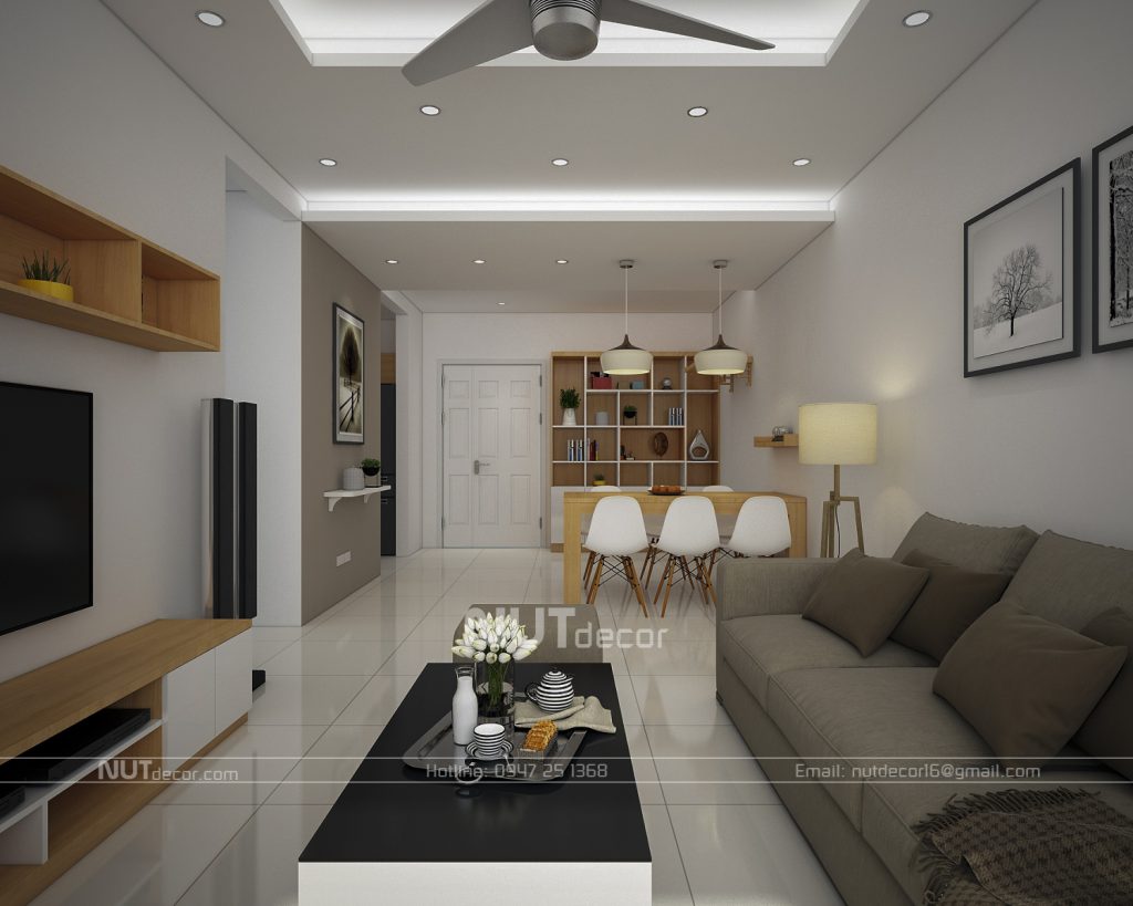 thiết kế nội thất căn hộ viện bỏng 103