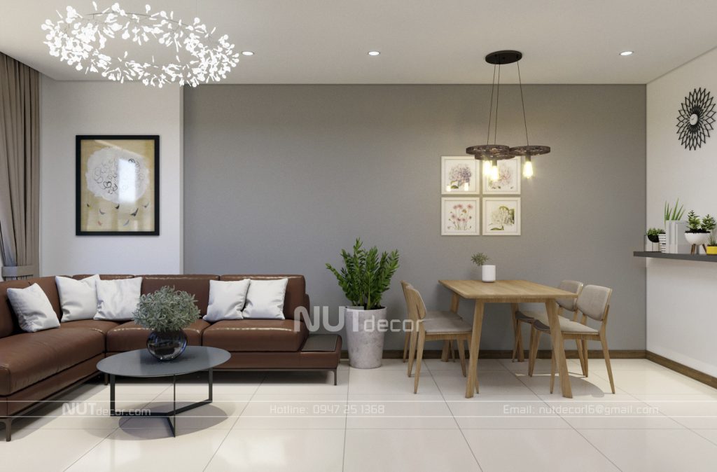 thiết kế nội thất căn hộ xuân mai complex