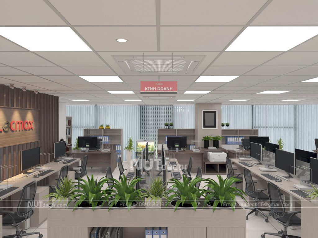 thiết kế nội thất văn phòng lecmax