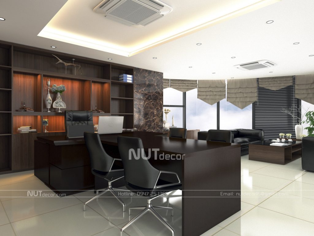 thiết kế nội thất văn phòng lecmax