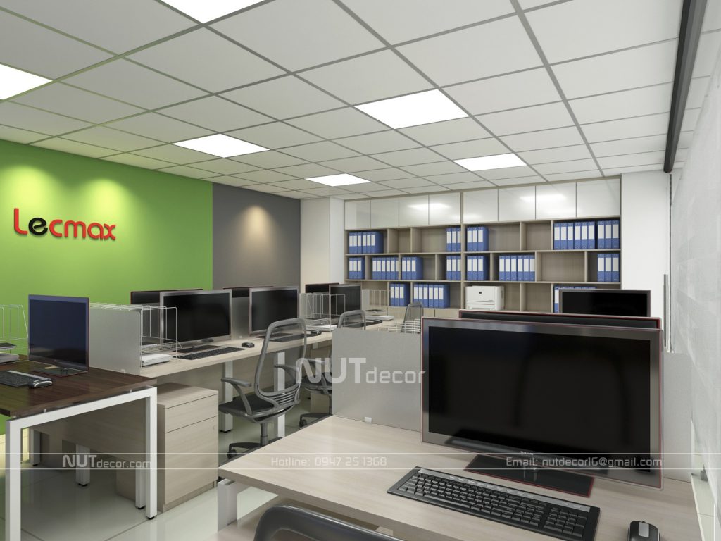 thiết kế nội thất văn phòng lecmax