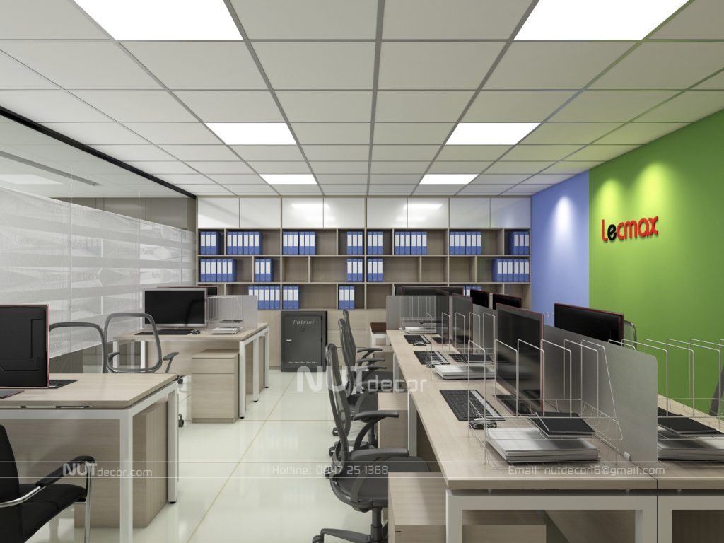 thiết kế nội thất văn phòng lecmax