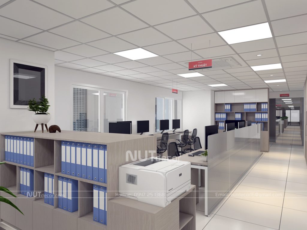 thiết kế nội thất văn phòng lecmax