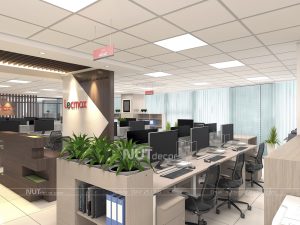thiết kế nội thất văn phòng lecmax