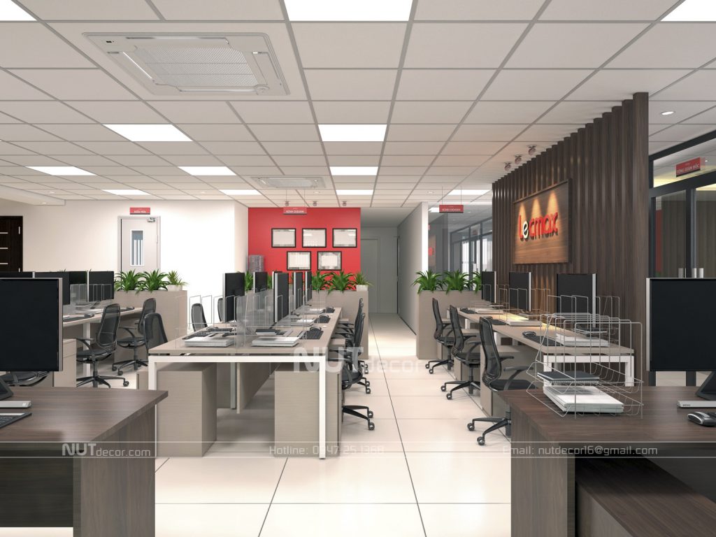 thiết kế nội thất văn phòng lecmax