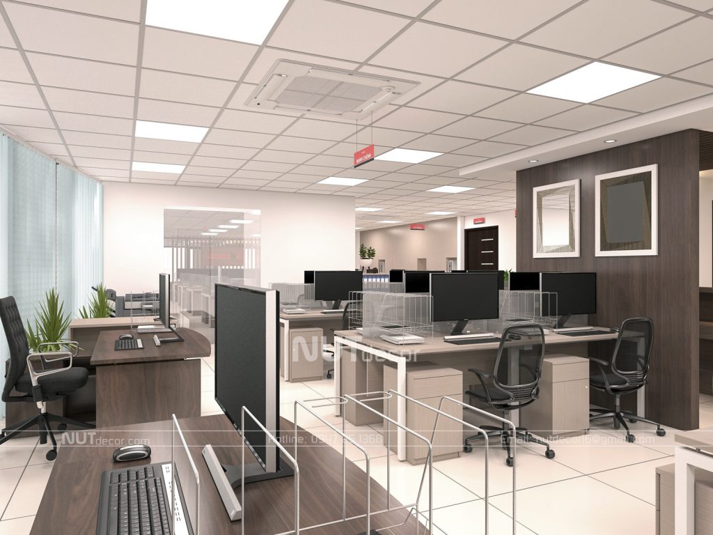 thiết kế nội thất văn phòng lecmax