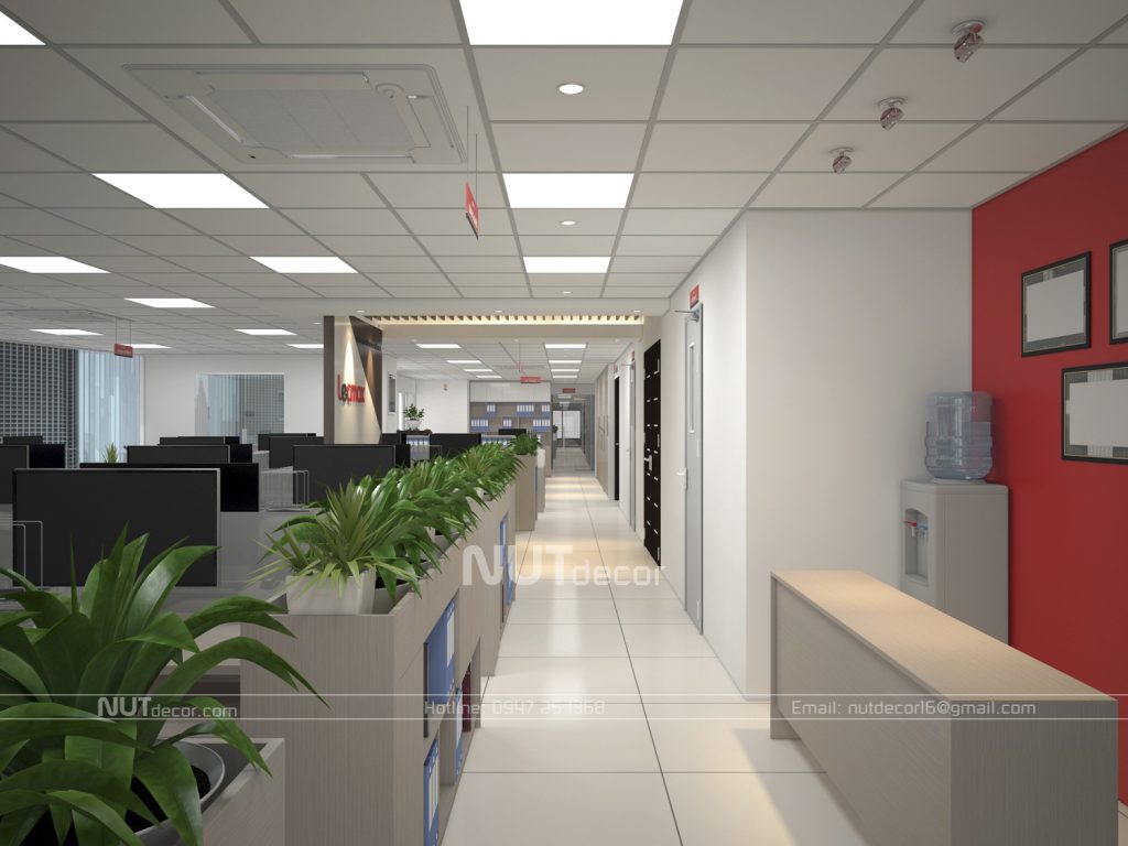 thiết kế nội thất văn phòng lecmax